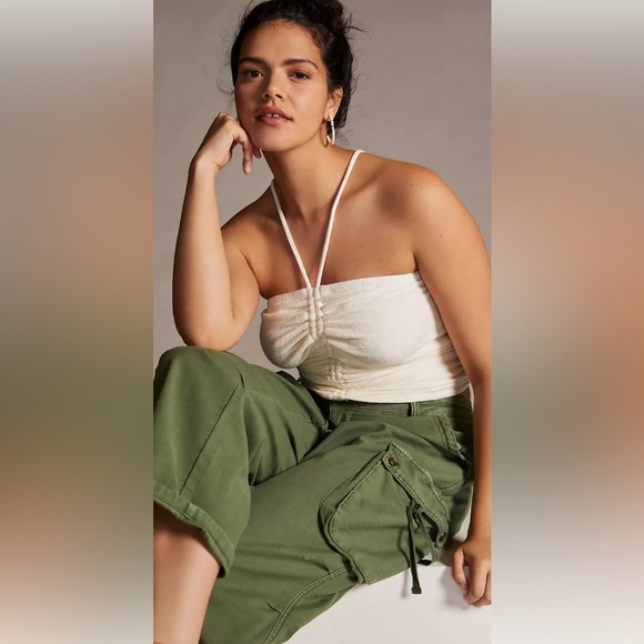 Pilcro Ribbed Ruched Halter - Picture 4 of 7